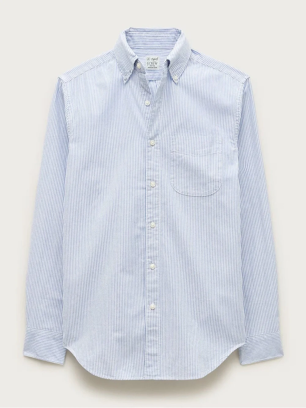 J. Crew Slim Fit Broken-in organic cotton oxford shirt in Blue Size M $98 BG421